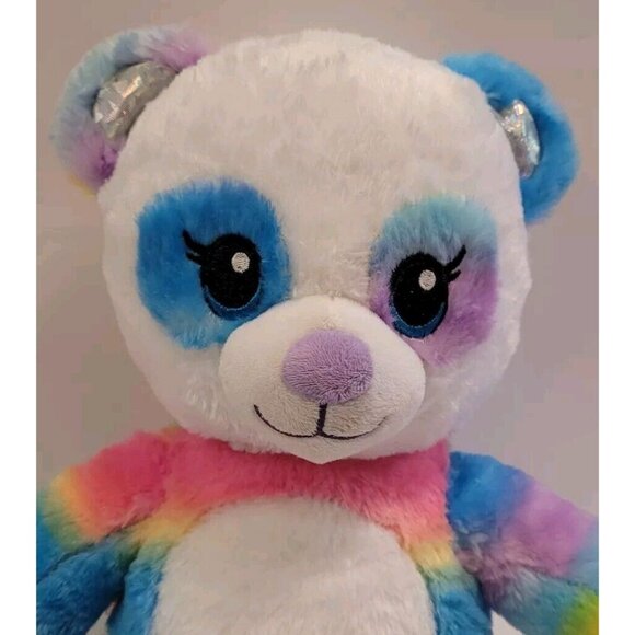 Build A Bear Workshop Rainbow Friends Plush Teddy Bear 16" Stuffed Panda - Picture 2 of 6